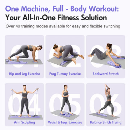 Pilates Split Resistance Gym Equipment with Resistance Bands.