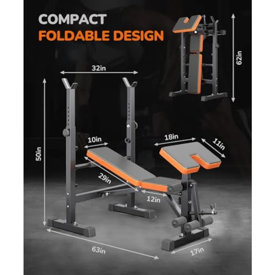 Multi-Function 6 in 1 Weight Bench Set.