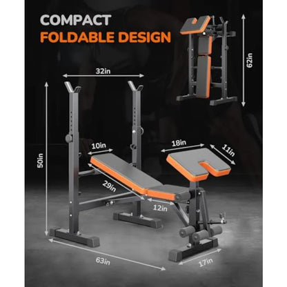 Multi-Function 6 in 1 Weight Bench Set.