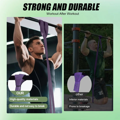 Resistance Bands Set with Handles and Door Anchor for Home Fitness.