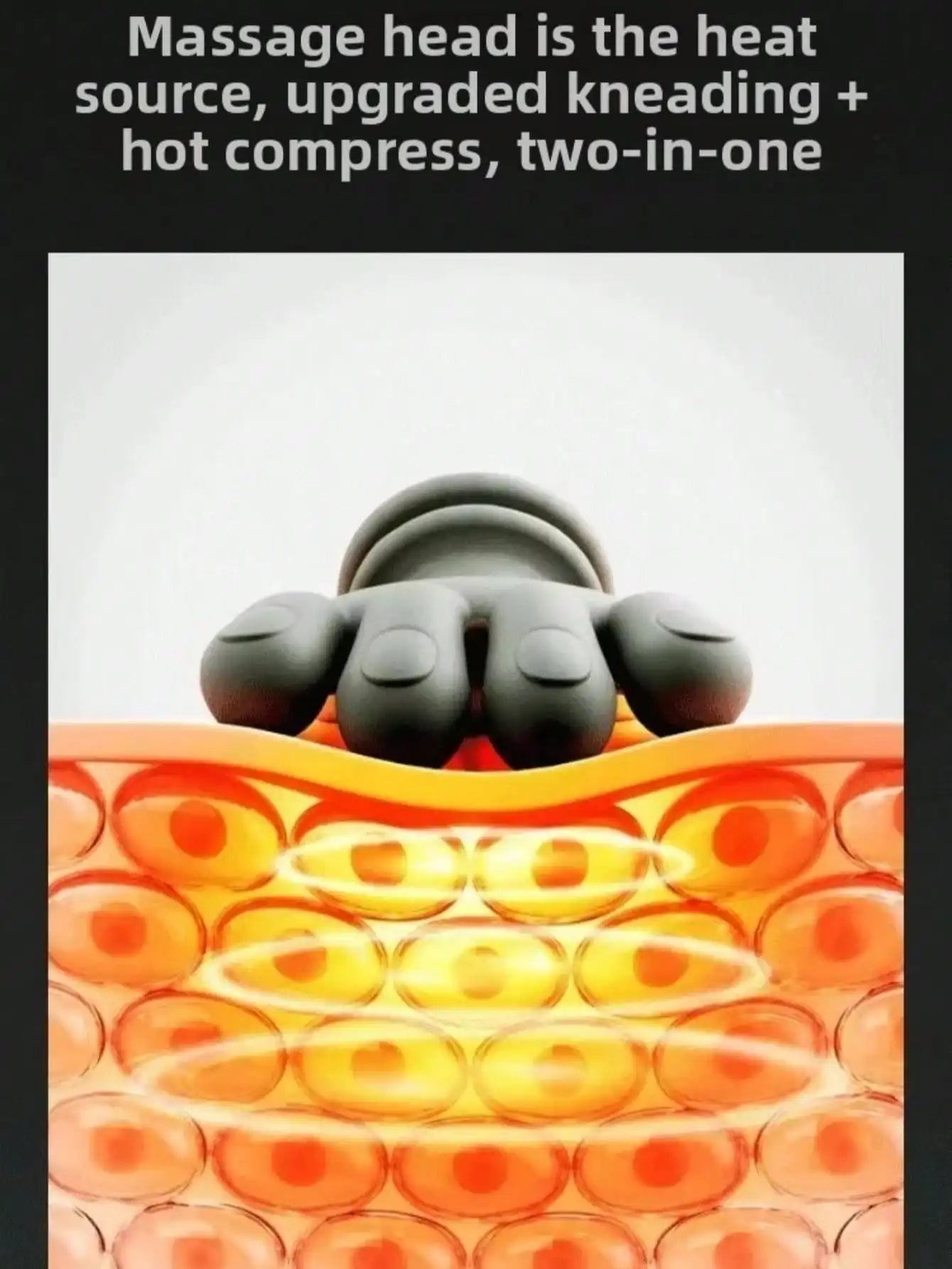 Shiatsu Neck and Shoulder Massager with Heat & Finger Massage.