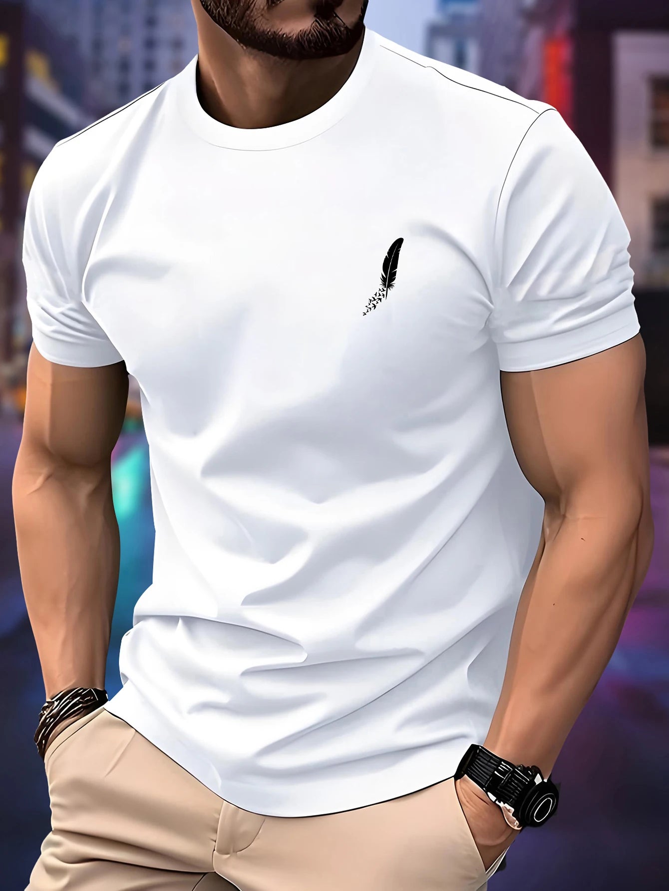 New Round Neck Running T-shirt.