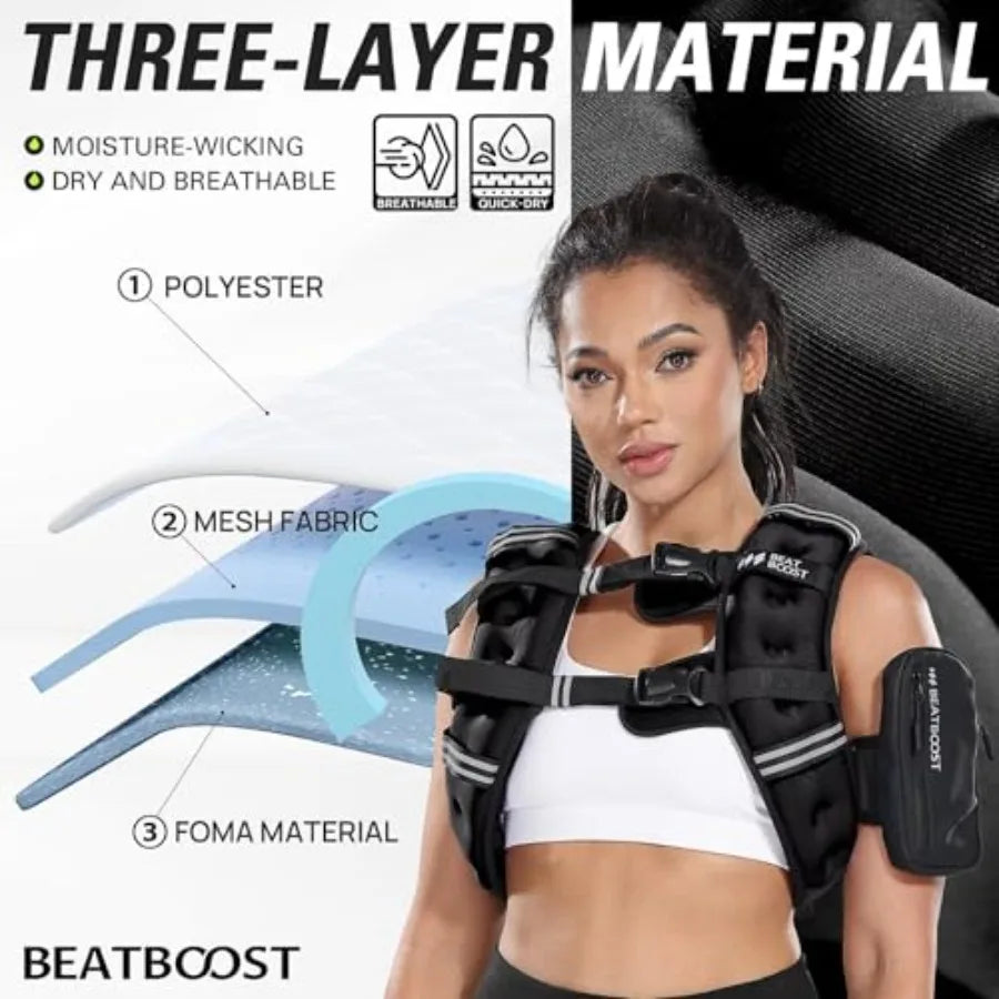 Weighted Vest Women 5 12 15 20 25 30 lb.