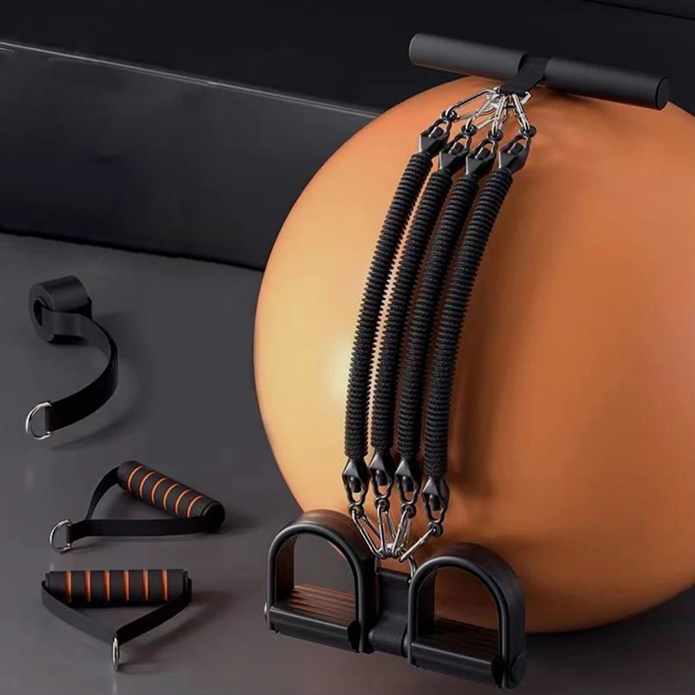 Multifunction Tension Rope Pedal with Handles Sit Up Leg Stretch.