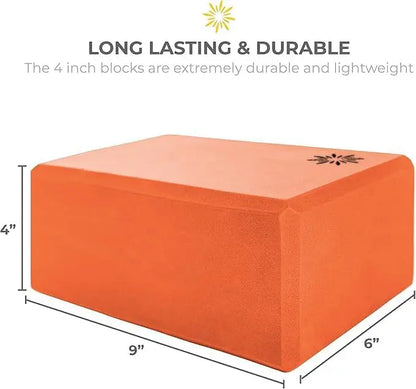 4" Yoga Block, 10 Pack Bulk.