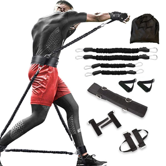 12-Piece Heavy Duty Resistance Boxing Training Set.