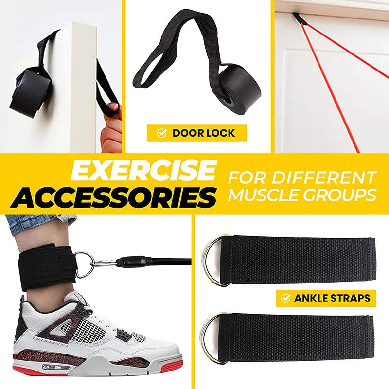 11pcs/Set Pull Rope, Resistance Bands, Portable Fitness Equipment,