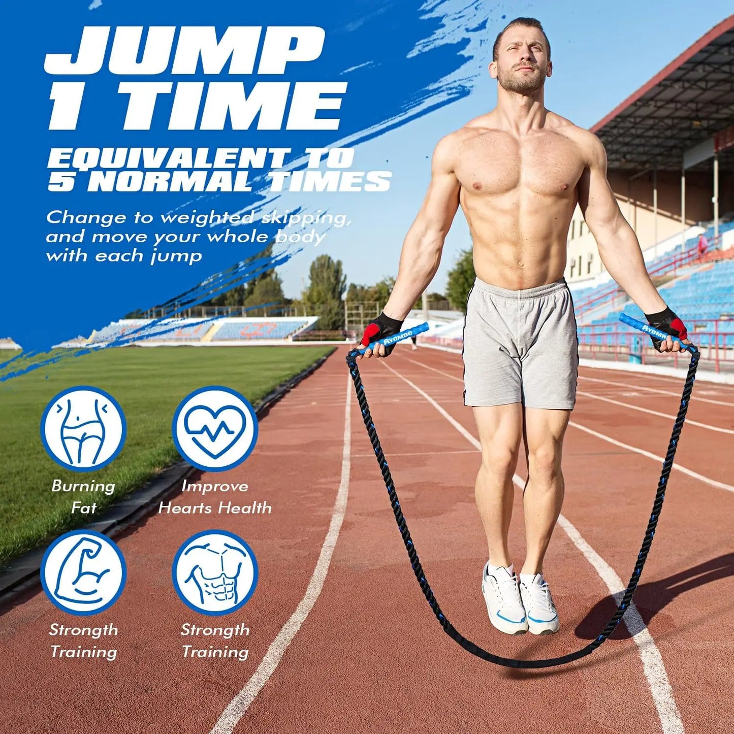 Weighted Jump Rope for Fitness.