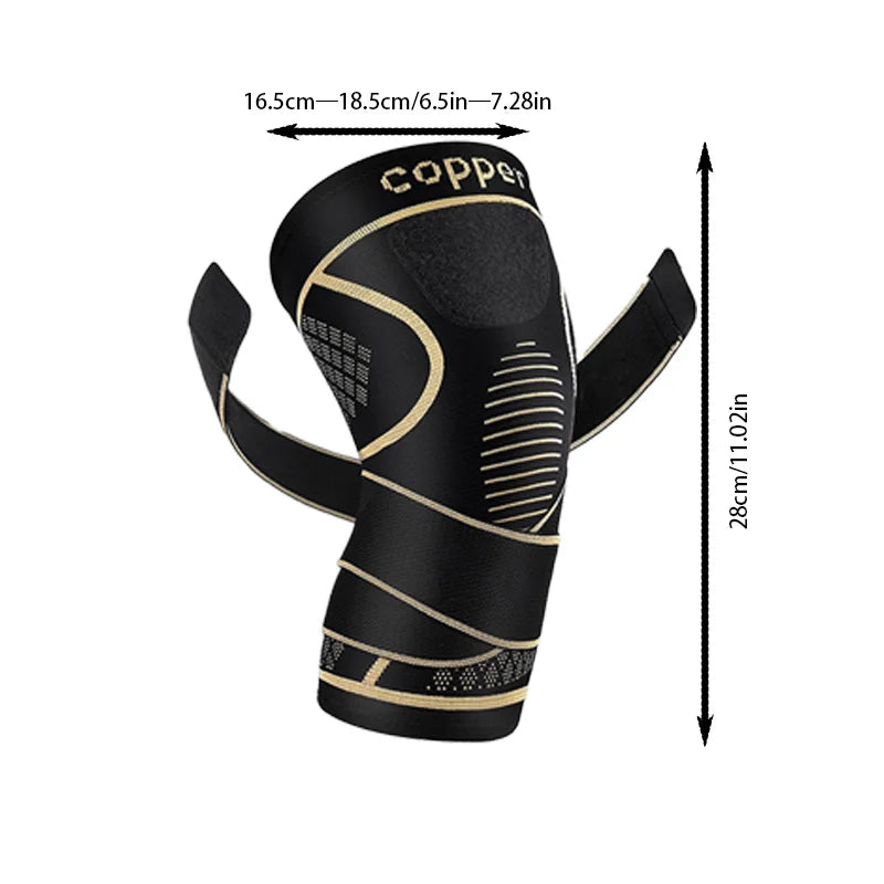 Copper Fiber Knee Brace.