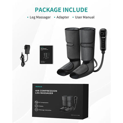 Leg Massager Air Compression Calf Wraps Air Pressure Massage.