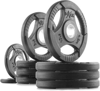 Pair or Set of Weight Plates, Rubber Coated.