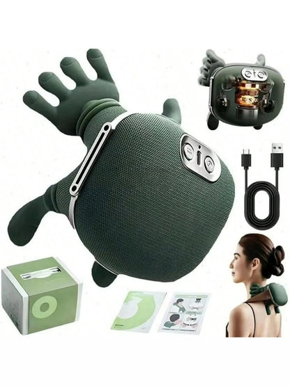 Shiatsu Neck and Shoulder Massager with Heat & Finger Massage.