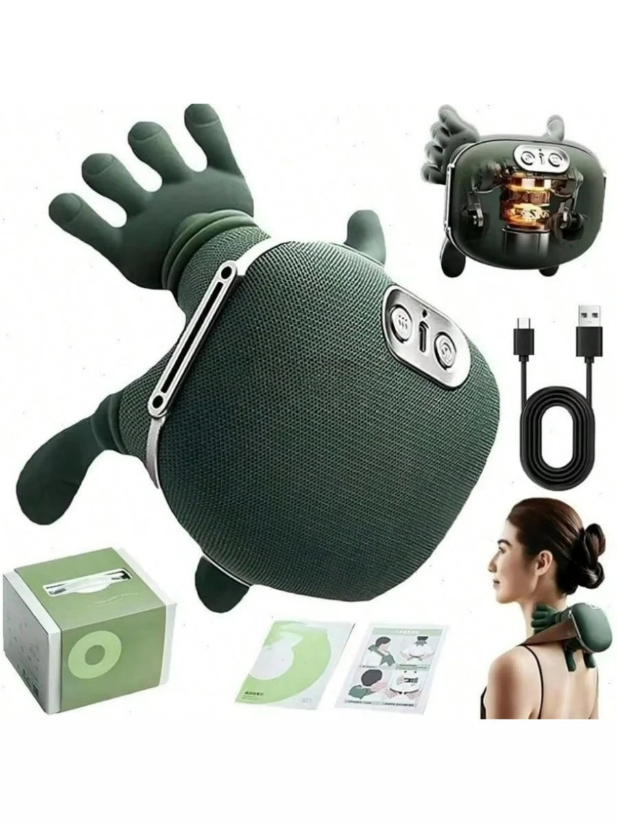 Shiatsu Neck and Shoulder Massager with Heat & Finger Massage.