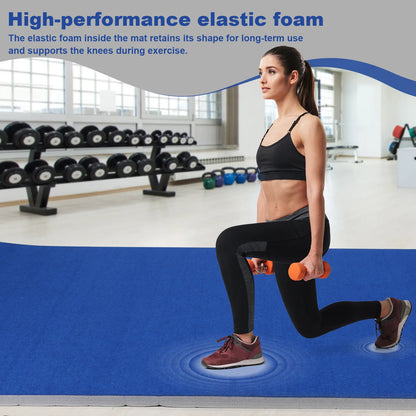 Grippy Surface Extra Thick Roll-Up Exercise Mat for Yoga Pilates Fitness.