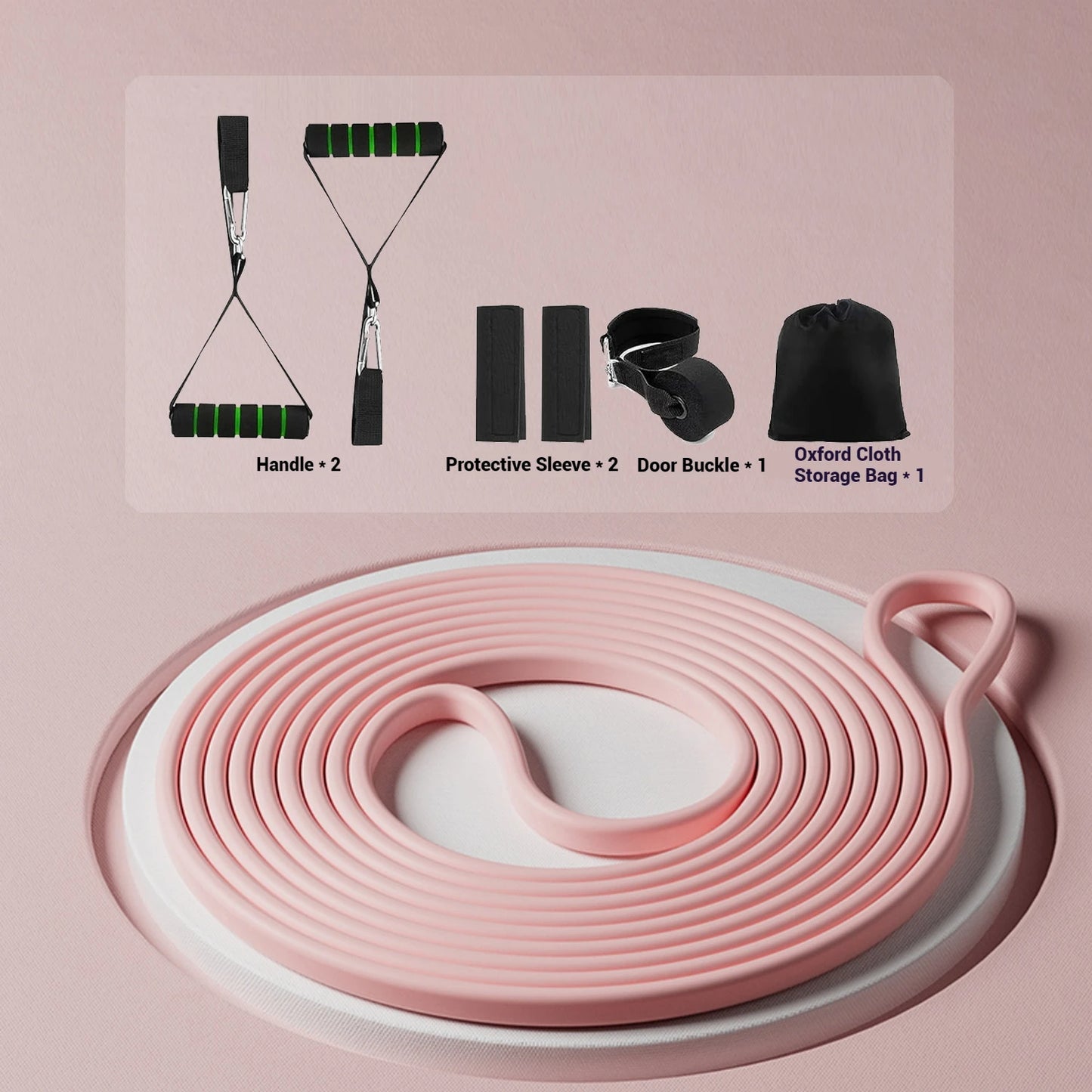 Ladies Silicone Fitness Stretch Band for Yoga Resistance Training.