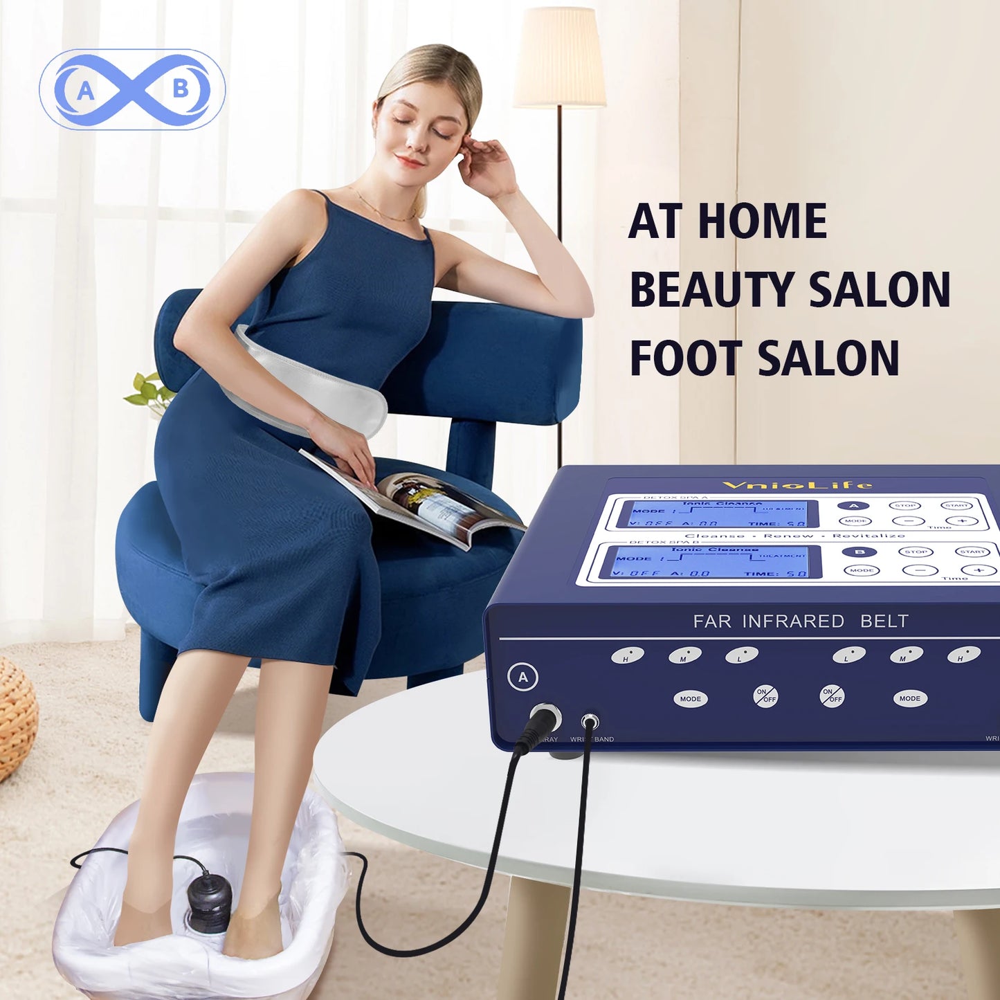 Professional Ionic Ion Detox System Foot Bath.