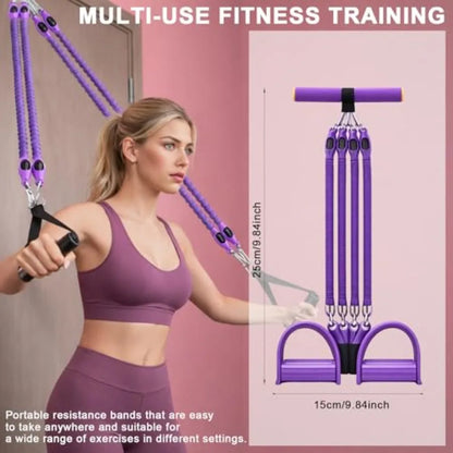 New Pedal Resistance Band with Handles, Adjustable Detachable.
