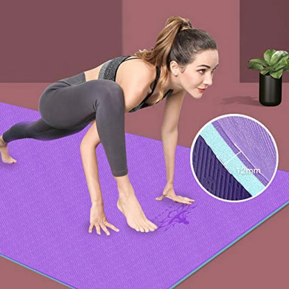 Extra Thick TPE Yoga Mat 72x32.