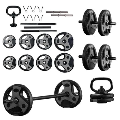 Durable Steel Barbell Curl Bar with Multiple Use Options.