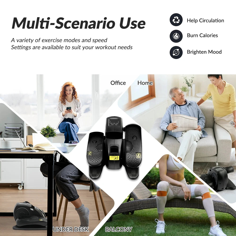 Electric Elliptical Machine Under Desk Pedal Exerciser.