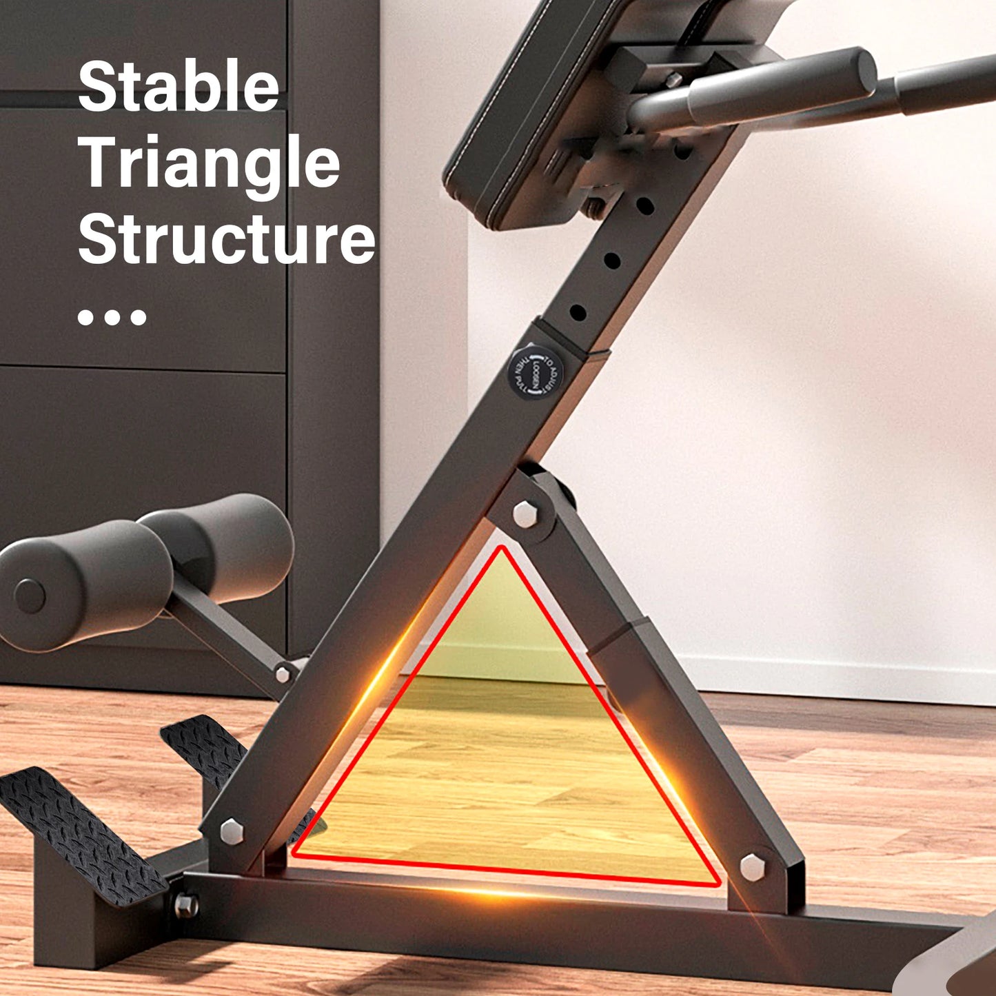 Folding Roman Chair Bench, Strength Training.
