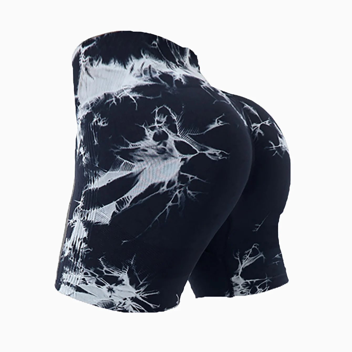 High Waisted Yoga Gym Seamless Booty Biker Shorts.
