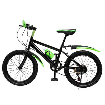 7 Speeds Mountain Bike Adjustable Height Kids Bicycle for Boys, Girls.