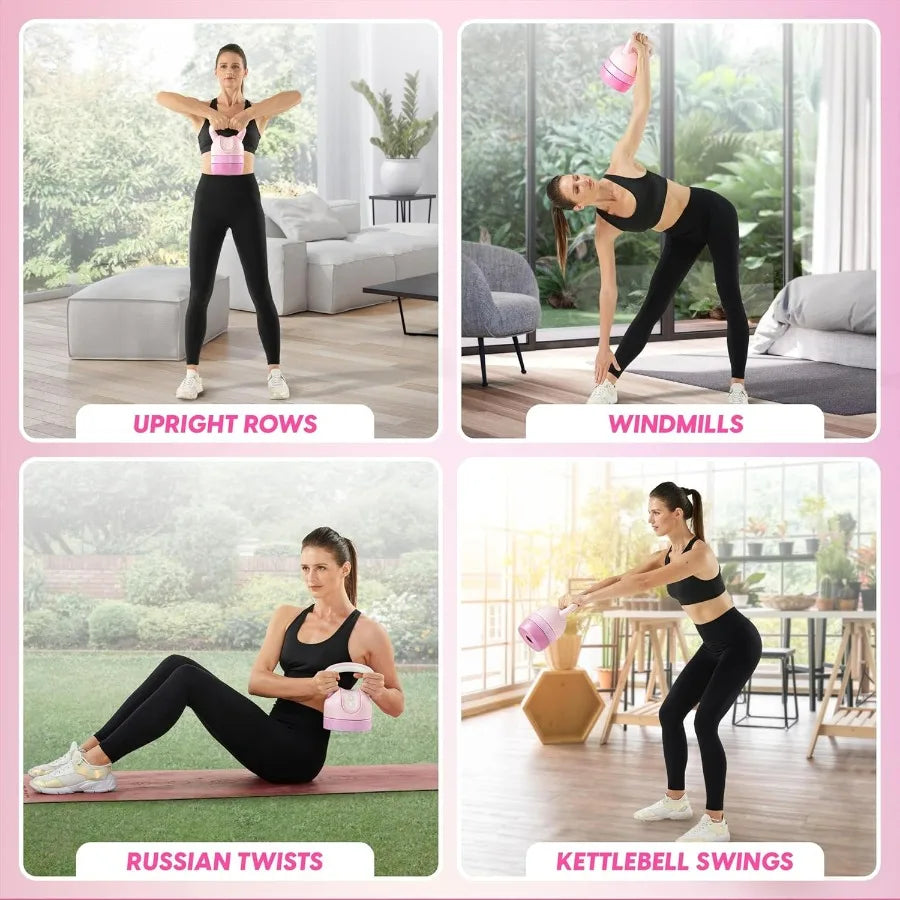 Adjustable Kettlebell Set for Strength Training