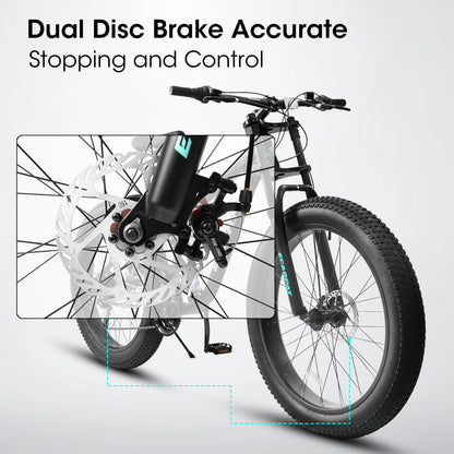 26 inch Mountain Bike, Full-Suspension 21 Speeds Drivetrain with Disc-Brakes.