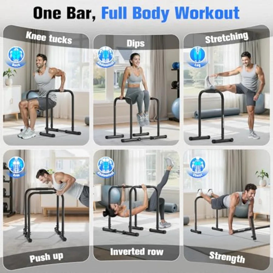 Adjustable Dip Bar Station Heavy Duty.