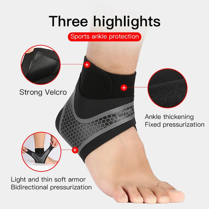 1 PC Ankle Brace Adjustable Compression Ankle Support.