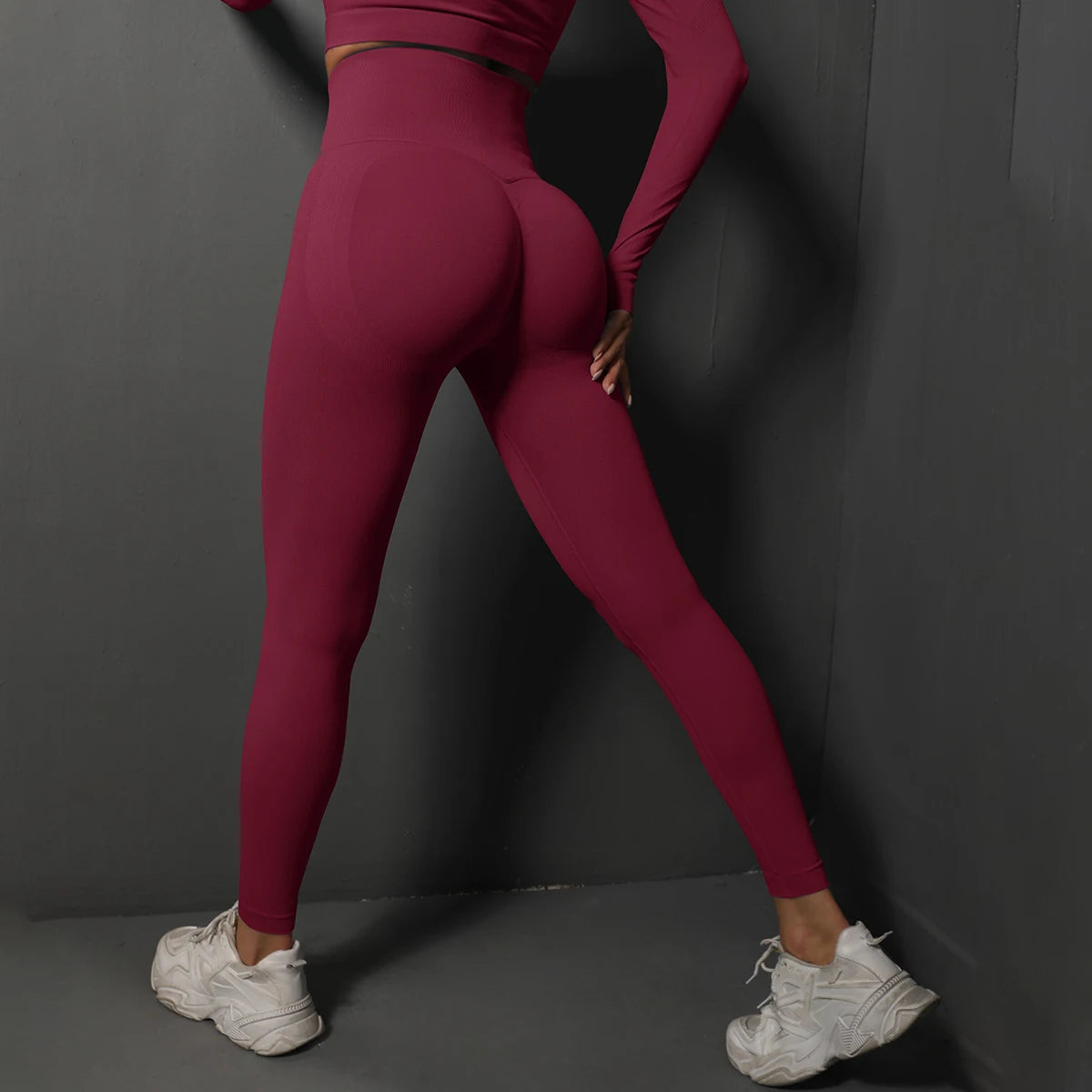 Seamless Sport Pants High Waist Fitness Leggings.