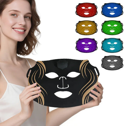 Facial Mask 7 Colors Photon Skin Therapy Mask Anti Aging.