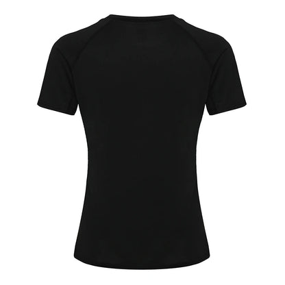 Women's Compression Shirt Short Sleeve Athletic Yoga Running T-Shirt.