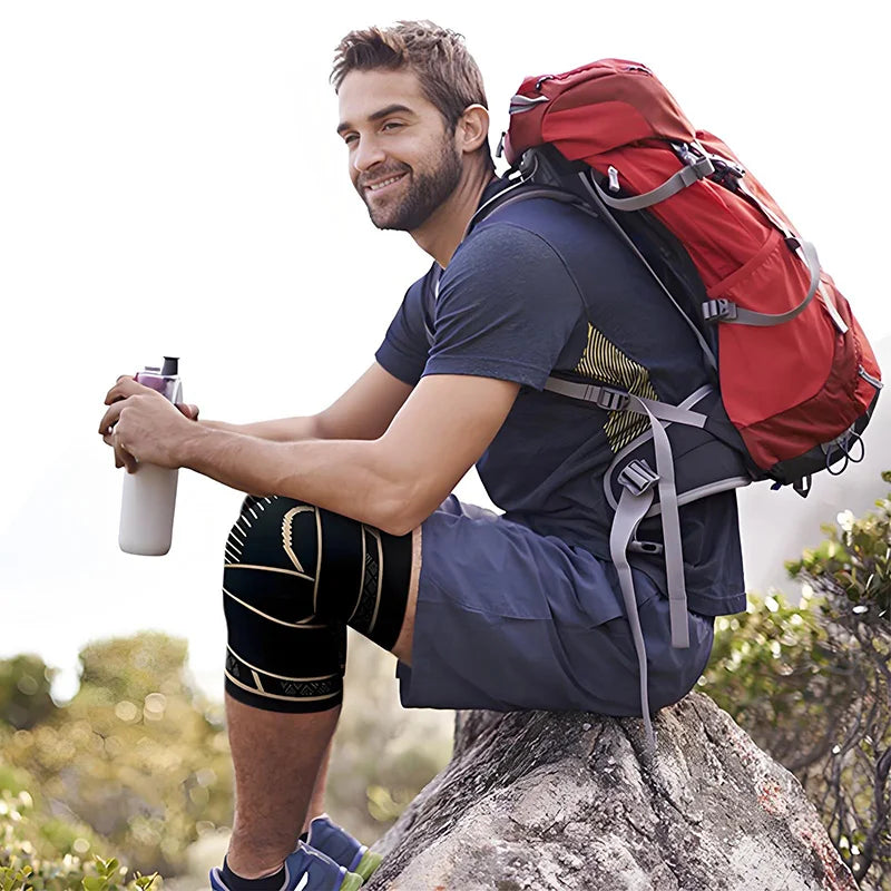 Copper Fiber Knee Brace.