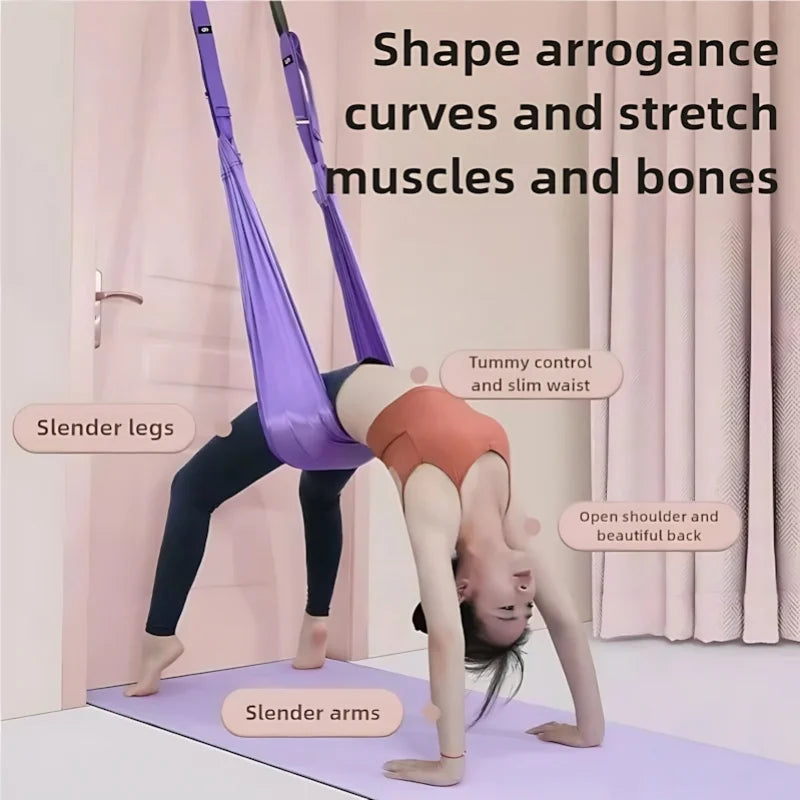 Purple Aerial Yoga Rope.