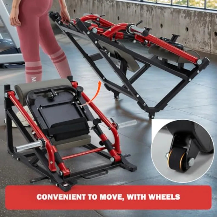 Hip Thrust Machine with Adjustable Footboard.