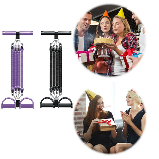 Multifunction Tension Rope Pedal with Handles Sit Up Leg Stretch.