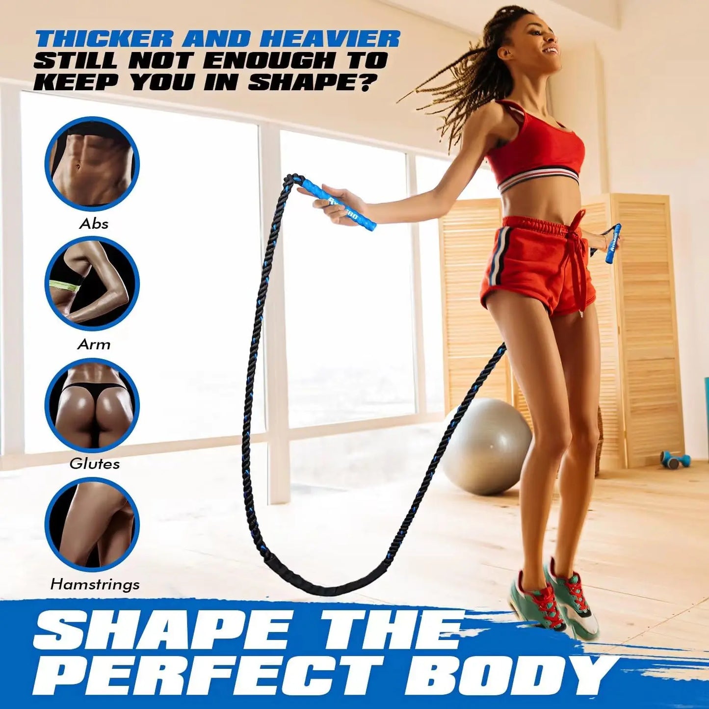 Weighted Jump Rope for Fitness.