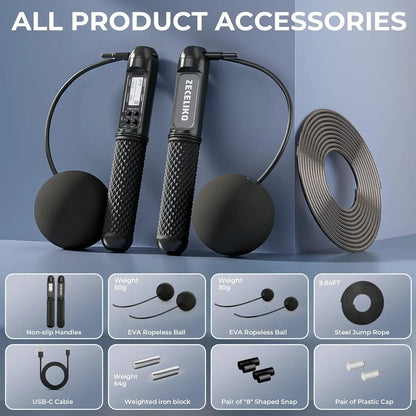 Smart LED Jump Rope with Counter.