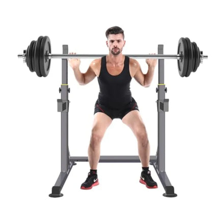 Adjustable Squat Rack Multi-Function Barbell Rack.