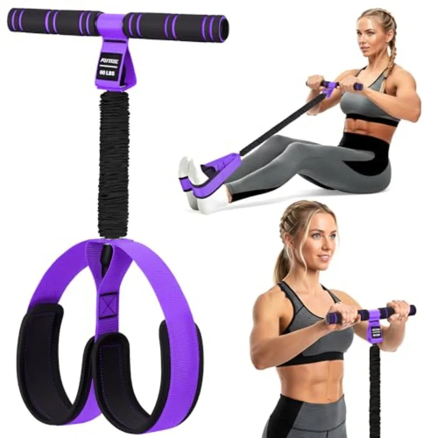 Multifunction Pedal Resistance Band with Handle.