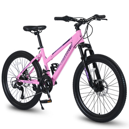 Mountain Bike 24 26 Inch Wheels, 21-Speed Disc Brake, Female Bicycles,