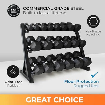 Total Weight Rack with Dumbbells for Home G