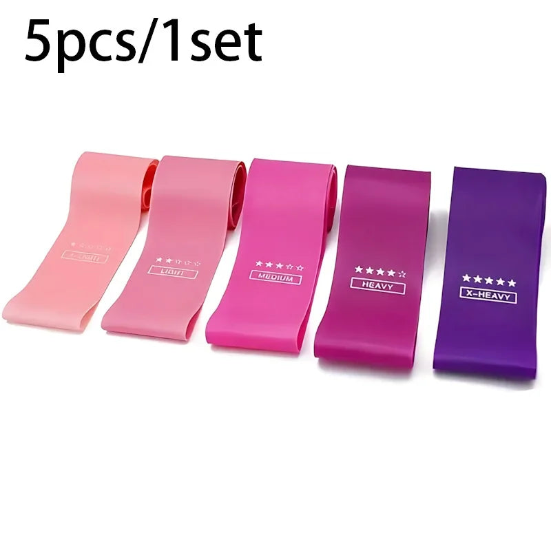 5 Piece Exercise Resistance Bands.
