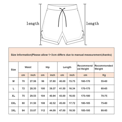 Camo Running Shorts 2 In 1 Quick Dry