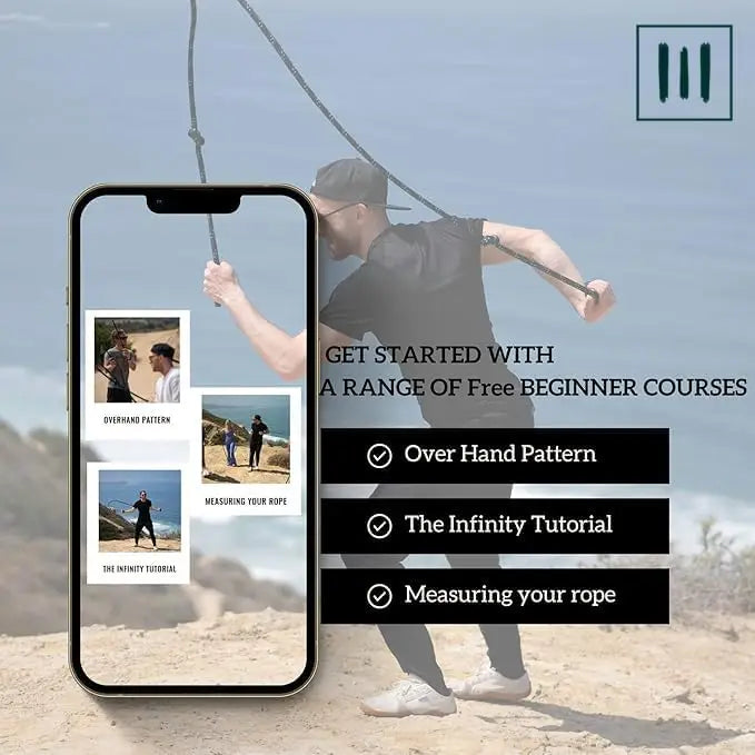 500g Weighted Jump Rope for Cardio, Boxing, HIIT & Fitness.