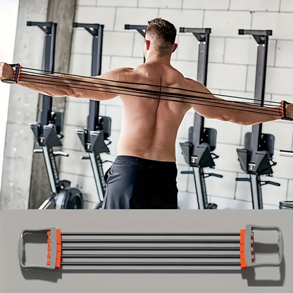 5-Tube Chest Expander Resistance Band Adjustable.