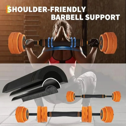 4 in 1 Dumbbells Set Used as Barbell Kettlebells Push Up Stand