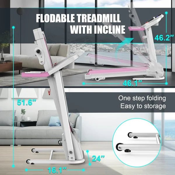 Compact Folding Treadmill.